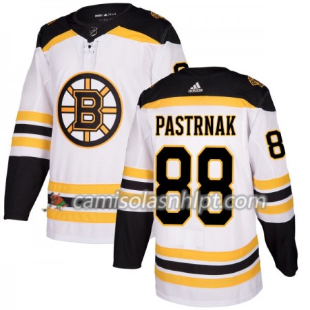 Camisola Boston Bruins David Pastrnak 88 Adidas 2017-2018 Branco Authentic - Homem